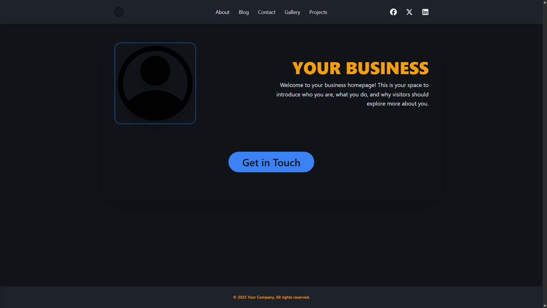 Portfolio Template preview
