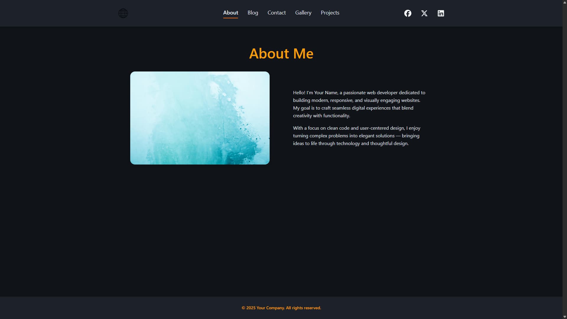Portfolio Template preview 2