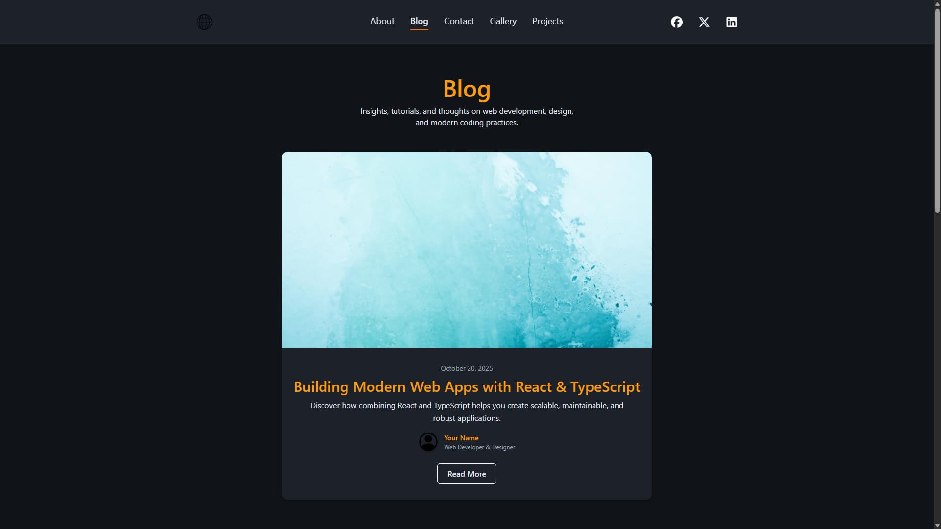 Portfolio Template preview 3